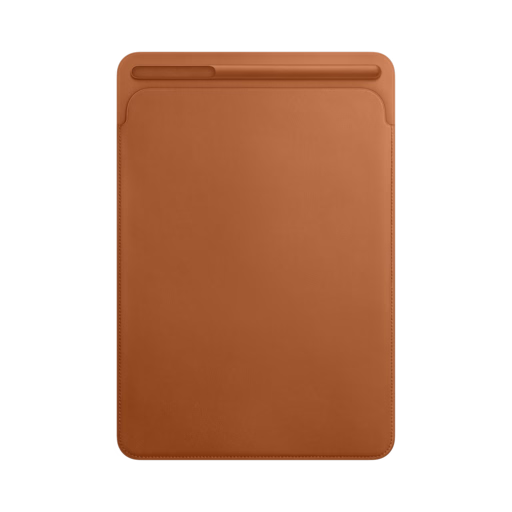 iPad 10.5 Leather Sleeve — Saddle Brown