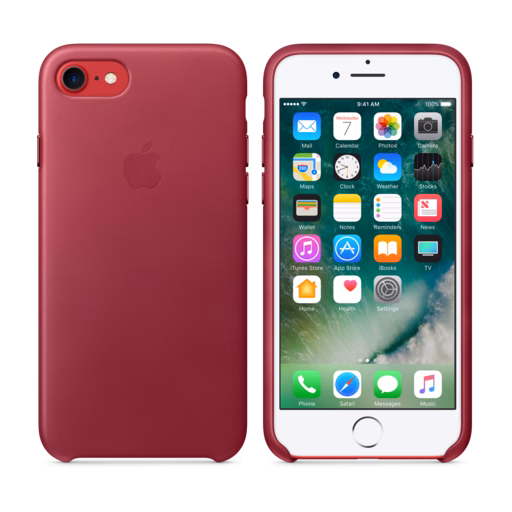 iPhone 7 Leather Case — Berry
