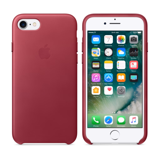 iPhone 7 Leather Case — Berry