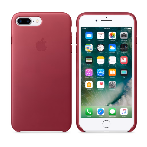 iPhone 7 Plus Leather Case — Berry