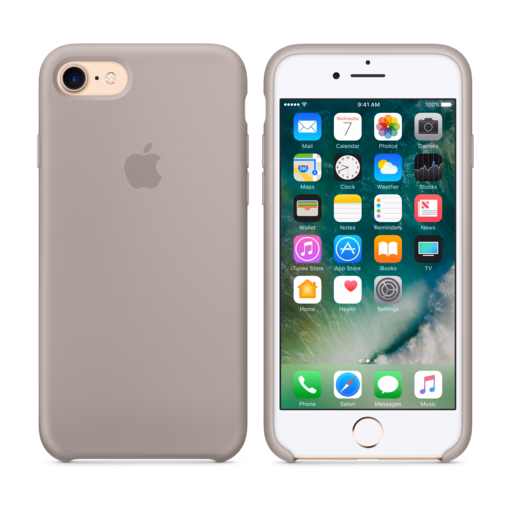 iPhone 7 Silicone Case — Pebble