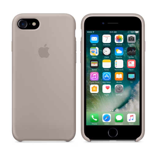 iPhone 7 Silicone Case — Pebble