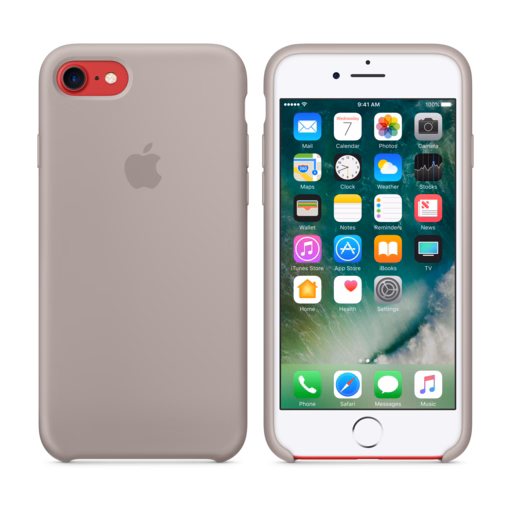 iPhone 7 Silicone Case — Pebble