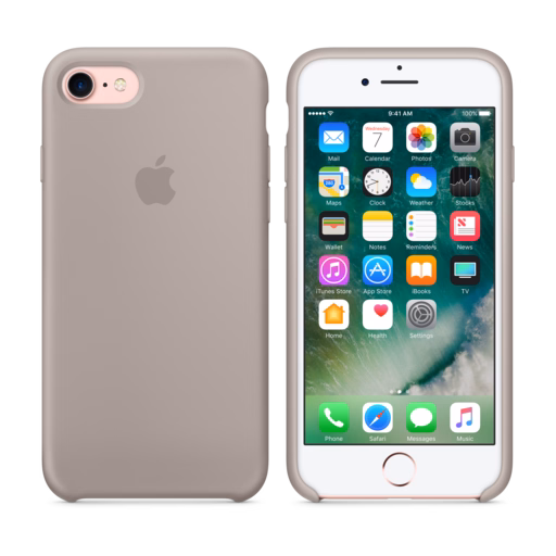 iPhone 7 Silicone Case — Pebble