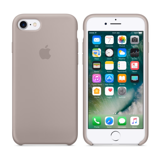 iPhone 7 Silicone Case — Pebble