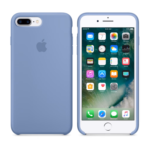 iPhone 7 Plus Silicone Case — Azure