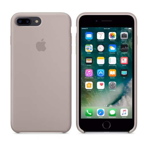 iPhone 7 Plus Silicone Case — Pebble