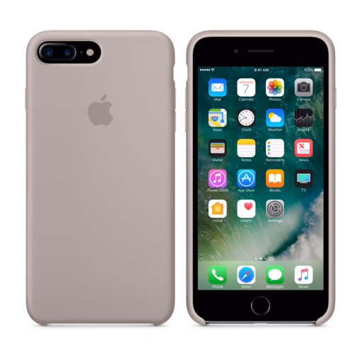 iPhone 7 Plus Silicone Case — Pebble