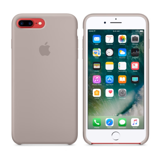 iPhone 7 Plus Silicone Case — Pebble