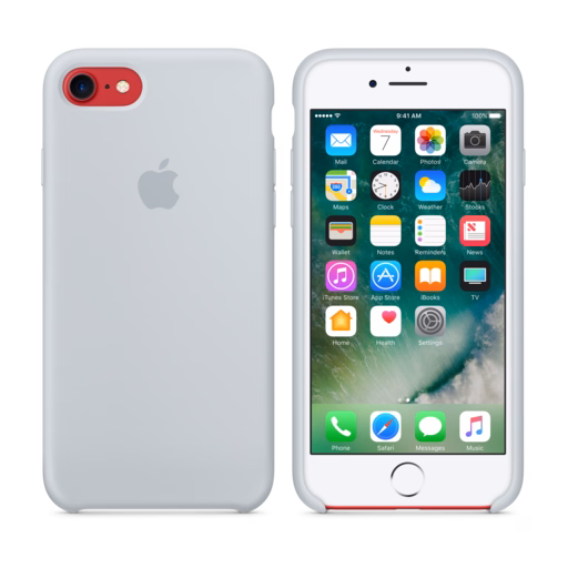 iPhone 7 Silicone Case — Mist Blue