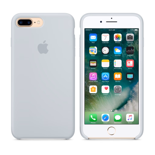 iPhone 7 Plus Silicone Case — Mist Blue