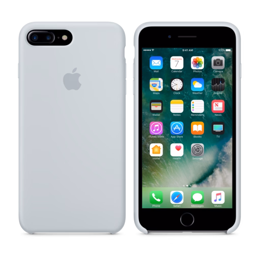 iPhone 7 Plus Silicone Case — Mist Blue