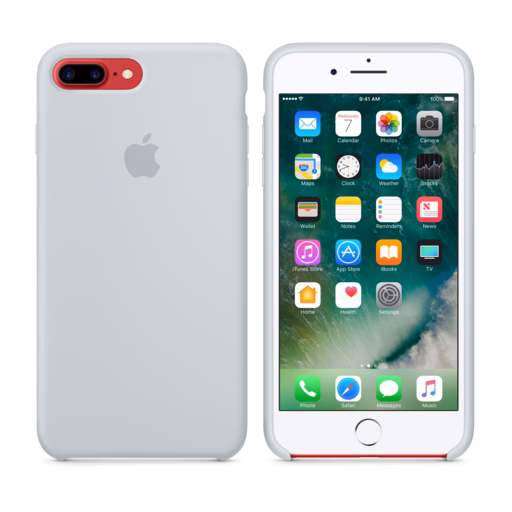 iPhone 7 Plus Silicone Case — Mist Blue