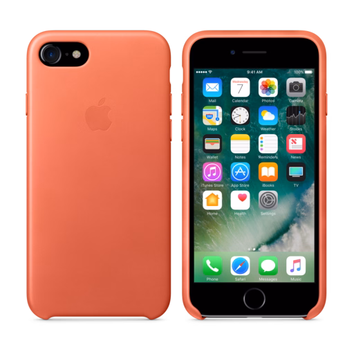 iPhone 7 Leather Case — Geranium