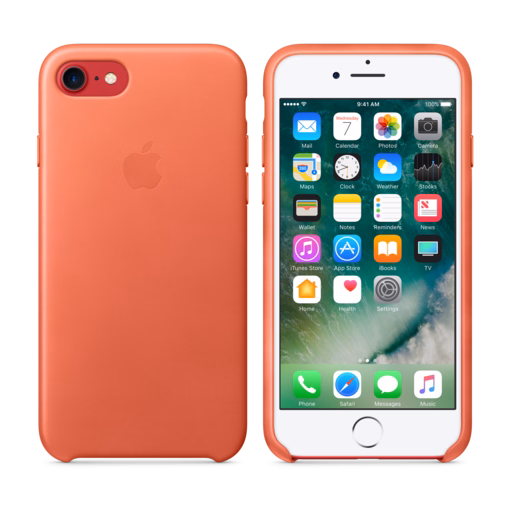 iPhone 7 Leather Case — Geranium