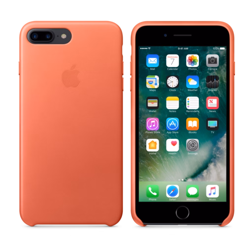 iPhone 7 Plus Leather Case — Geranium