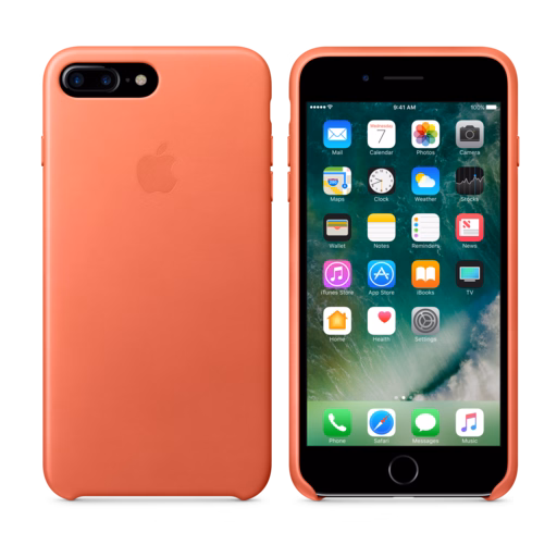 iPhone 7 Plus Leather Case — Geranium