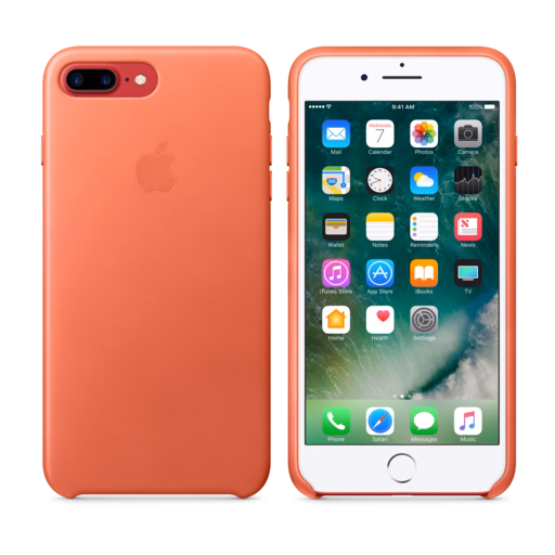 iPhone 7 Plus Leather Case — Geranium