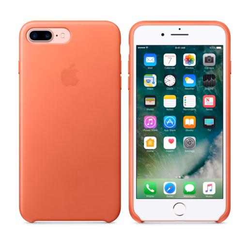 iPhone 7 Plus Leather Case — Geranium