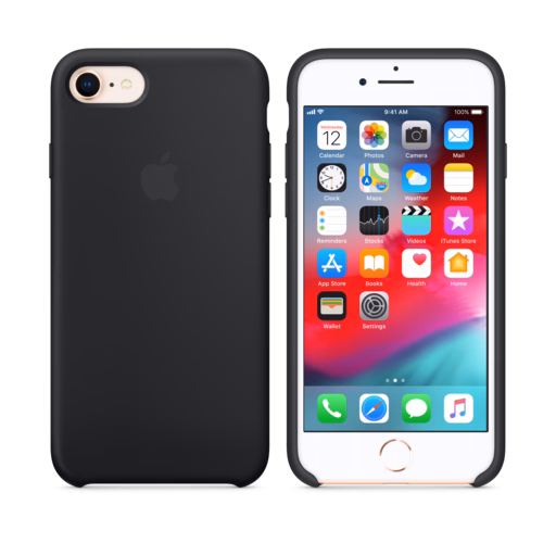 iPhone 8 / 7 Silicone Case — Black