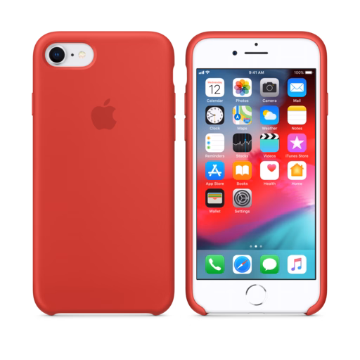 iPhone 8 / 7 Silicone Case — (PRODUCT)RED