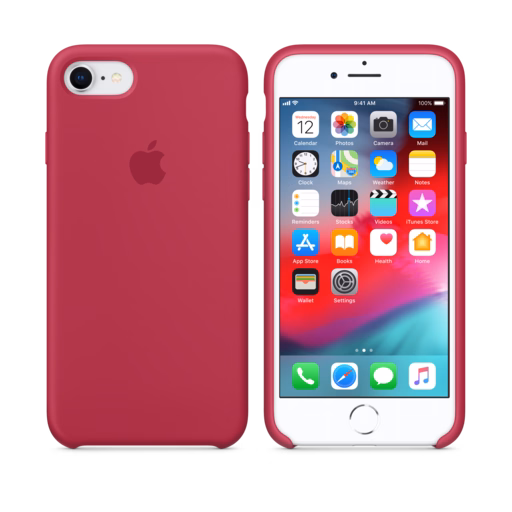 iPhone 8 / 7 Silicone Case — Rose Red