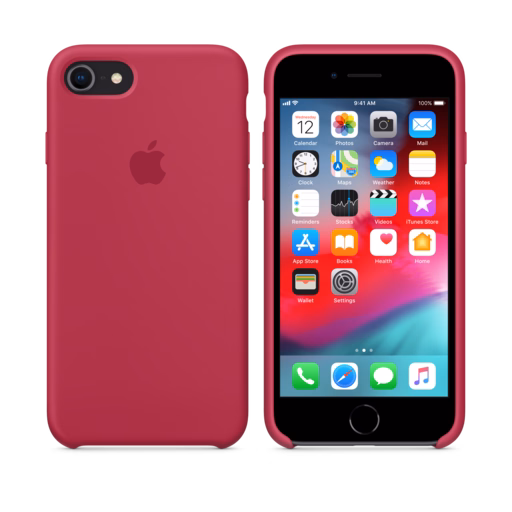 iPhone 8 / 7 Silicone Case — Rose Red