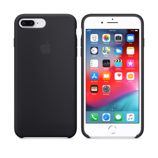 iPhone 8 Plus / 7 Plus Silicone Case — Black