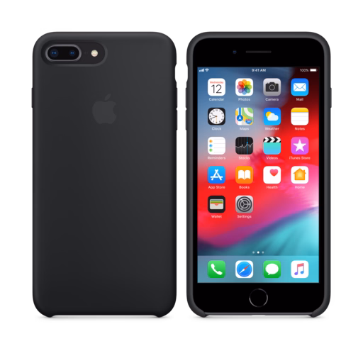 iPhone 8 Plus / 7 Plus Silicone Case — Black