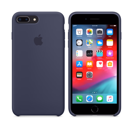 iPhone 8 Plus / 7 Plus Silicone Case — Midnight Blue