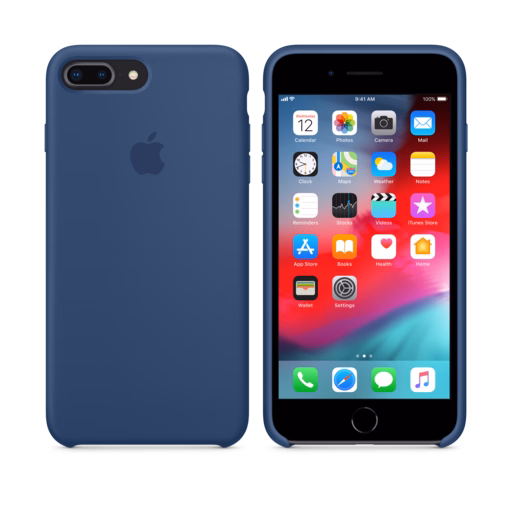 iPhone 8 Plus / 7 Plus Silicone Case — Blue Cobalt