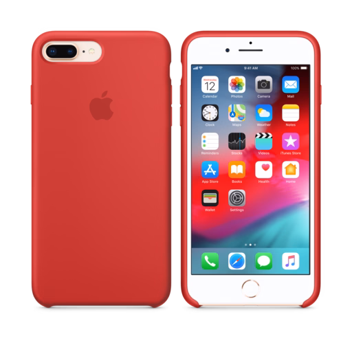 iPhone 8 Plus / 7 Plus Silicone Case — (PRODUCT)RED