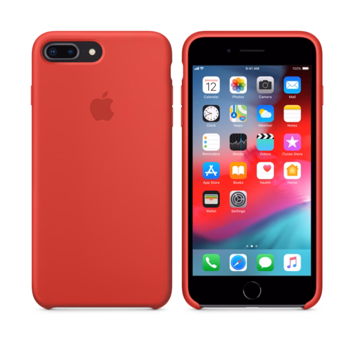 iPhone 8 Plus / 7 Plus Silicone Case — (PRODUCT)RED