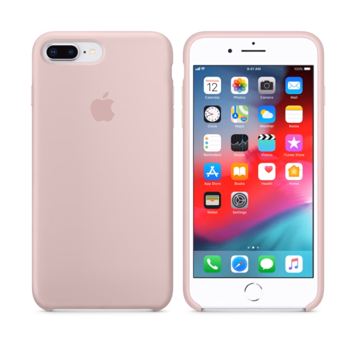 iPhone 8 Plus / 7 Plus Silicone Case — Pink Sand