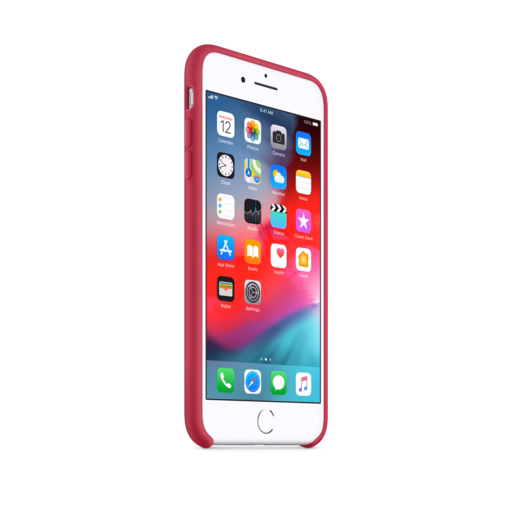 iPhone 8 Plus / 7 Plus Silicone Case — Rose Red