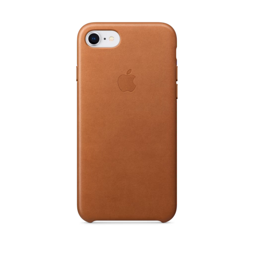 iPhone 7-8 Leather Case — Saddle Brown