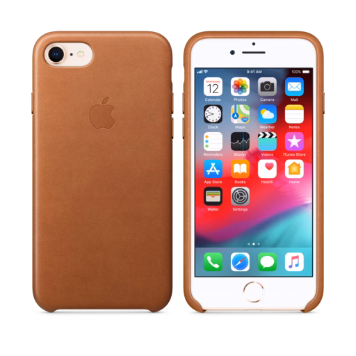 iPhone 8 / 7 Leather Case — Saddle Brown