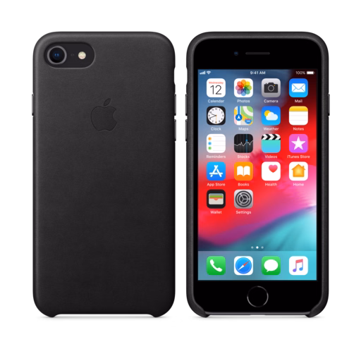 iPhone 8 / 7 Leather Case — Black