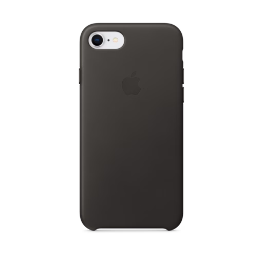 iPhone 7-8 Leather Case — Charcoal Gray