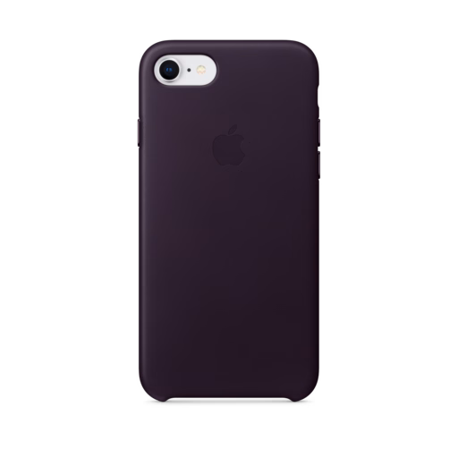 iPhone 7-8 Leather Case — Dark Aubergine