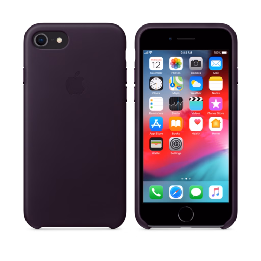 iPhone 8 / 7 Leather Case — Dark Aubergine