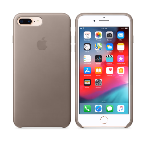 iPhone 8 Plus / 7 Plus Leather Case — Taupe