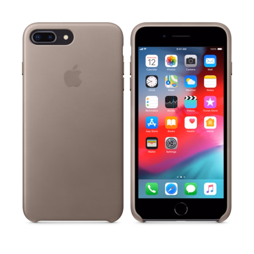 iPhone 8 Plus / 7 Plus Leather Case — Taupe