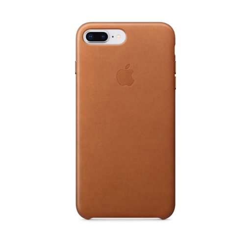 iPhone 7-8 Plus Leather Case — Saddle Brown