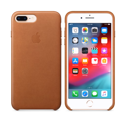iPhone 8 Plus / 7 Plus Leather Case — Saddle Brown