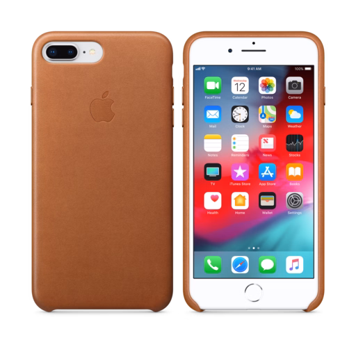 iPhone 8 Plus / 7 Plus Leather Case — Saddle Brown