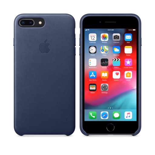 iPhone 8 Plus / 7 Plus Leather Case — Midnight Blue