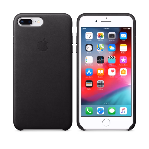 iPhone 8 Plus / 7 Plus Leather Case — Black