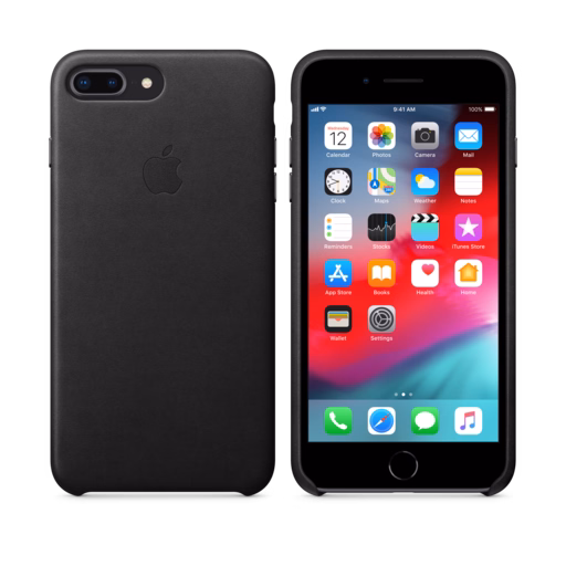 iPhone 8 Plus / 7 Plus Leather Case — Black