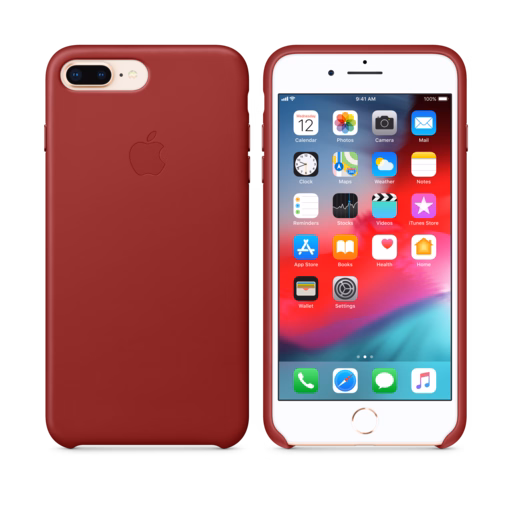 iPhone 8 Plus / 7 Plus Leather Case — (PRODUCT)RED